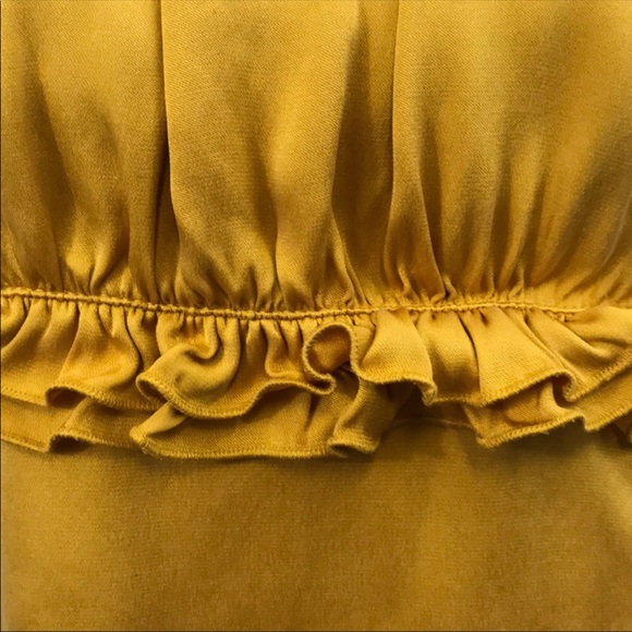 Tory Burch Golden Yellow Silk Top - Picture 4 of 6